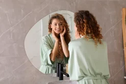 Miroir asymétrique suspendu Tulup 58 x 58 mural 1 pièce