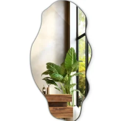 Miroir asymétrique Tulup 45 x 90 pour salle de bain 1 pièce