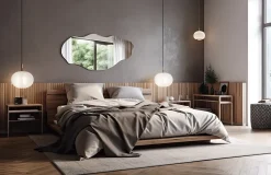 Miroir asymétrique Tulup 45 x 90 pour salle de bain 1 pièce