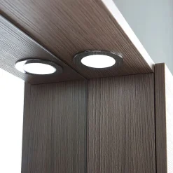 Miroir Avec Rangement Latéral Droit En Chêne Fumé Effet Bois