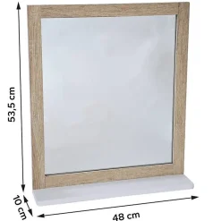 Miroir avec tablette Stockholm