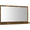 Miroir de bain 60 x 10,5 bois marron Helloshop26