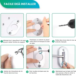 Miroir De Maquillage Lumineux LED Rechargeable Noir, Grossissement 1-5x