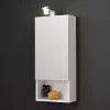 Miroir De Rangement À Une Porte Avec Lampe Led Et Compartiment Ouvert