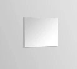 Miroir de salle de bain 80 cm, Rectangulaire, Simple sur panneau 15 mm, Argent