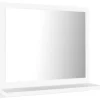 Miroir de salle de bain 40 blanc Helloshop26