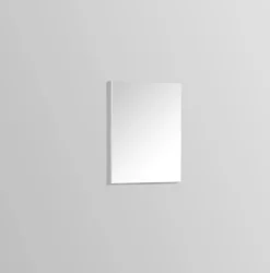 Miroir de salle de bain 60 cm, Rectangulaire, Simple sur panneau 15 mm, Argent
