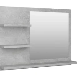 Miroir de salle de bain 60 gris Helloshop26