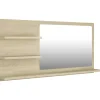 Miroir de salle de bain 90 beige Helloshop26