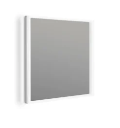 Miroir de salle de bain carré avec lumière LED - lumière blanche froide (5700K) - 60 x 60cm - Modèle Oslo