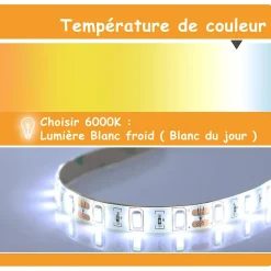 Miroir de salle de bain LED intégrée avec anti-buée 80x60cm Horizontal/Vertical Blanc froid, AICA SANITAIRE