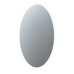 Miroir de salle de bain lumineux LED sur batterie rechargeable Verve ovale H.80 x l.50 cm Sensio