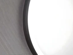 Miroir de salle de bain lumineux rond noir à Leds - D. 60 cm - NUMEA