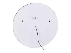 Miroir de salle de bain lumineux rond noir avec Leds - D. 80 cm - NUMEA