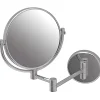 Miroir de salle de bain mural grossissant articulé SANINDUSA Luxe latéral face chrome