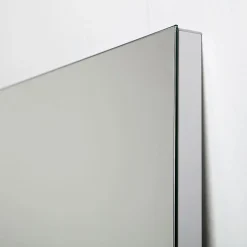 Miroir De Salle De Bain Simple Avec Cadre En Abs Gris 70X60