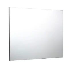 Miroir De Salle De Bain 90X70 Cm Réversible Avec Cadre De Support