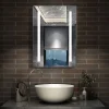 Miroir de salle de bain 60x45cm avec gradation infinie, anti-buée et mémoire, miroir mural, AICA SANITAIRE