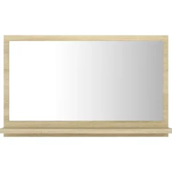 Miroir de salle de bain 60x10,5x37 beige Helloshop26