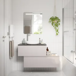 Miroir de salle de bains éclairant LED antibuée 60x70 cm, GoodHome Colwell