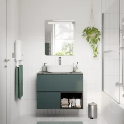 Miroir de salle de bains éclairant LED antibuée 60x70 cm, GoodHome Colwell