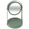 Miroir de salle de bains grossissant et pivotant à poser, vert ficus, 5Five Duo
