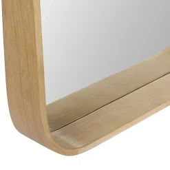 Miroir de salle de bains l.60 x H.80 cm, placage chêne, Thiam
