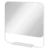 Miroir de salle de bains mural blanc avec tablette l.60,5 x H.60.5 x P.12 cm, GoodHome Maza
