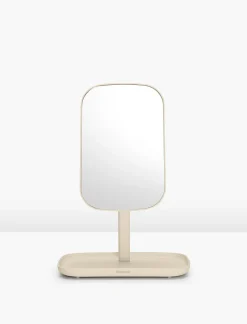 Miroir de salle de bains avec plateau, beige, Brabantia ReNew