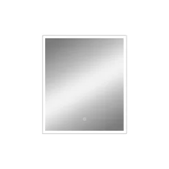 Miroir de salle de bains lumineux LED rectangulaire l. 60 x H. 70 cm MPGlass Bishop 2