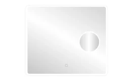 Miroir de salle de bains lumineux LED rectangulaire l. 80 x H. 70 cm MPGlass Bergen