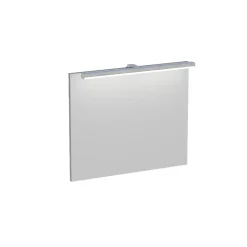 Miroir de salle de bains lumineux LED effet chêne clair l.60 cm, Calao