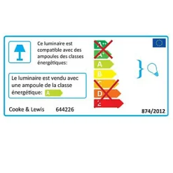 Miroir de salle de bains lumineux LED effet chêne l.120 cm, Calao