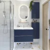 Miroir de salle de bains lumineux LED ovale, 84 x 50 cm, MPGlass Phoenix