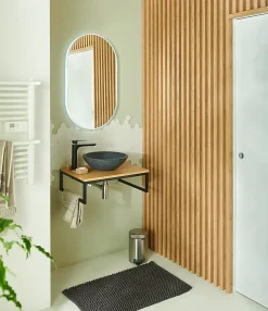 Miroir de salle de bains lumineux LED ovale, 84 x 50 cm, MPGlass Phoenix