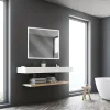 Miroir de salle de bains lumineux LED 70 x 80 cm, argenté, MPGlass Bishop