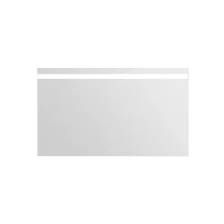 Miroir de salle de bains lumineux LED L.120 x H.70 cm, argenté, MPGlass Kelme