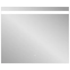 Miroir de salle de bains lumineux LED, L.80 x H.70 cm, argenté, MPGlass Kelme