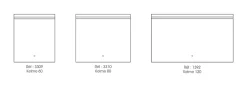 Miroir de salle de bains lumineux LED, L.80 x H.70 cm, argenté, MPGlass Kelme