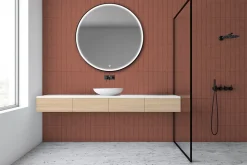 Miroir de salle de bains lumineux LED rond Ø 120 cm MPGlass Denver