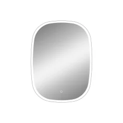 Miroir de salle de bains lumineux LED rectangulaire l. 60 x H. 80 cm MPGlass Bishop 2