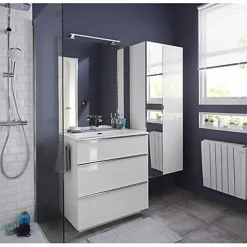 Miroir de salle de bains l.80 x H.100 cm, Pamili