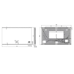 Miroir de salle de bains lumineux LED connecté 70 x 120 cm, argenté, MPGlass BroadWay