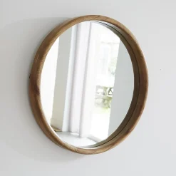 Miroir en mindi massif rond 50 cm
