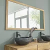 Miroir en teck massif rectangulaire 160 cm