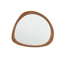 Miroir en teck massif recyclé 70x60 cm