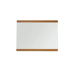 Miroir en teck recyclé massif 80 cm