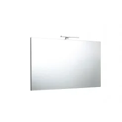 Miroir Encastré Avec Lampe Chromée 100X70 Réversible