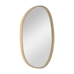 Miroir galet réversible en chêne 40x65cm