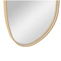 Miroir galet réversible en chêne 40x65cm